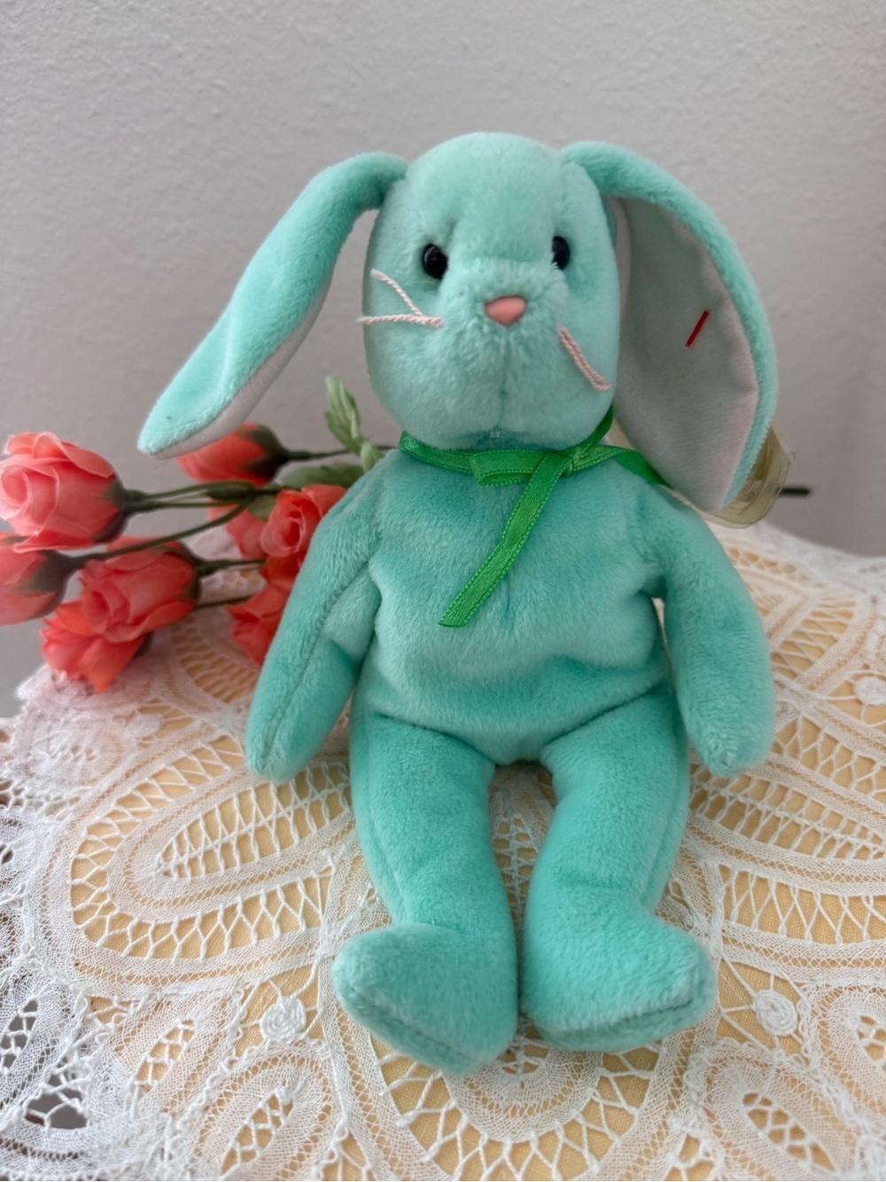 TY Hippity Easter Bunny Green Rabbit 1996 Beanie Babies Plush
Stuffed Animal
